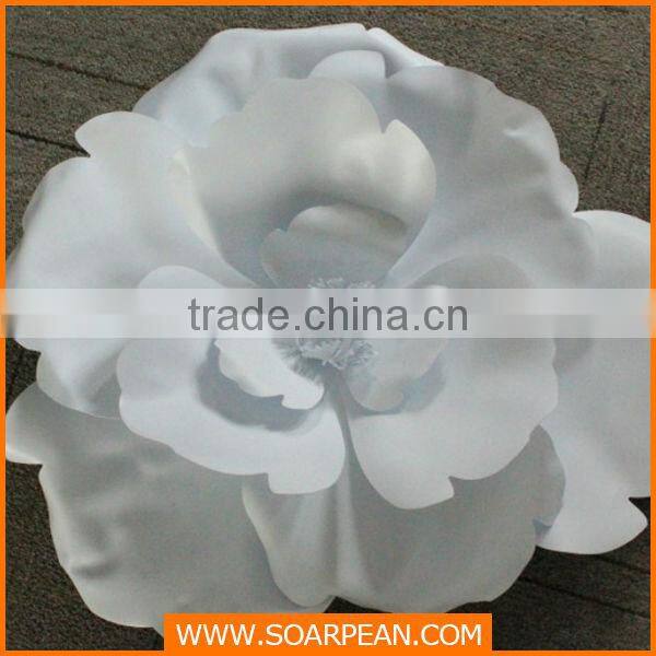 Customized PVC White Flowers Window Display