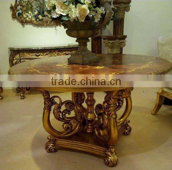 Dinning room furniture glass top round table