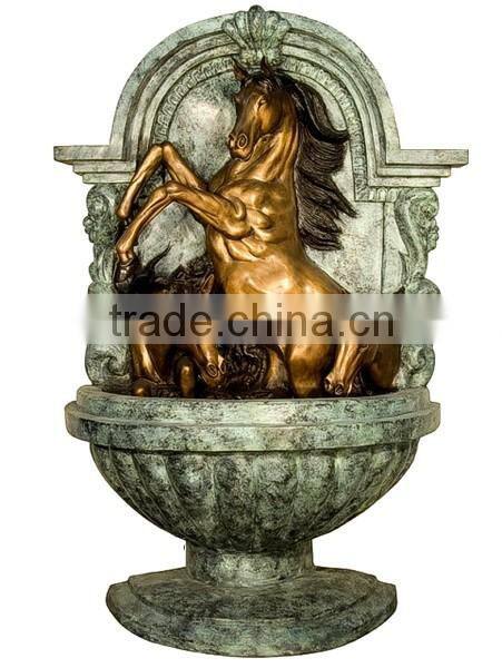 home decor metal craft bronze horse head for wall decoration