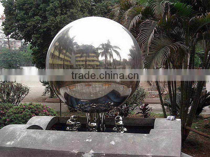 garden street statue metal craft sculpture stainless steel balls