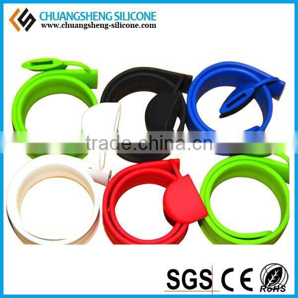 2015NEW WATERPROOF SILICONE SLAP BRACELET WITH 32GB USB