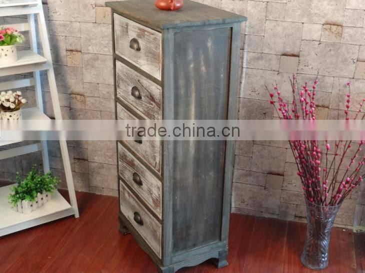 Antique fired wood with old times holder wooden cabinet