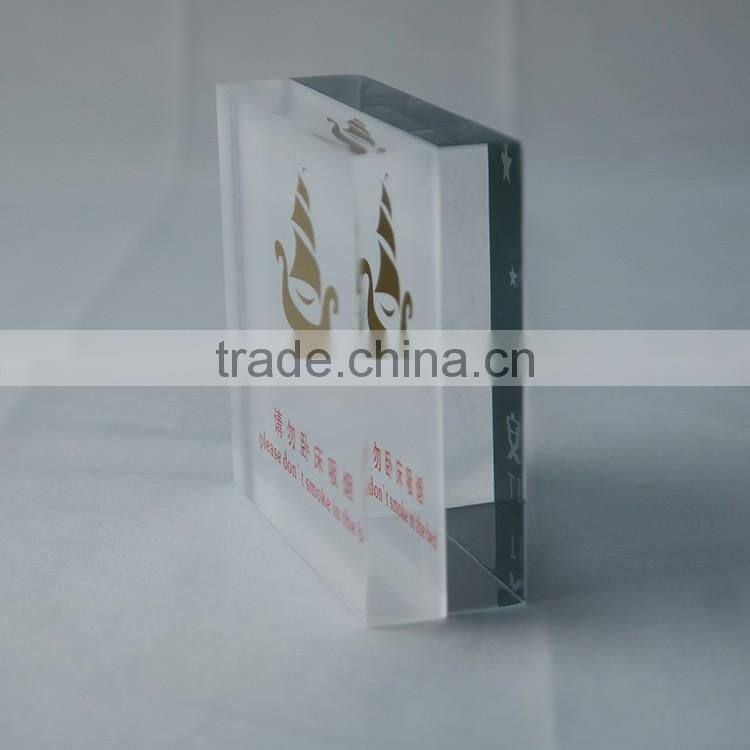 4 sided crystal acrylic magnetic photo frame
