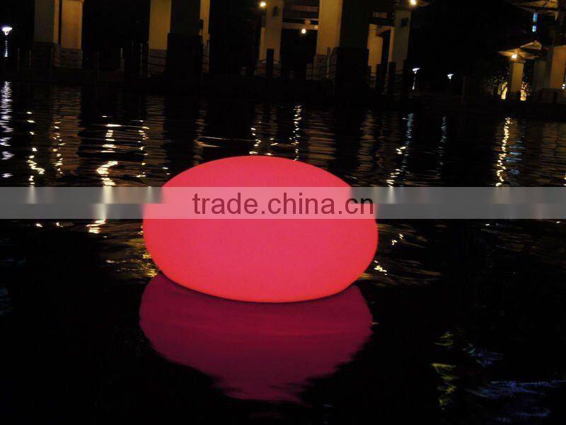 color-changing rechargeable waterproof led rgb pebble