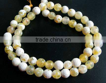 wholesale16" 8mm round black frosted agate beads