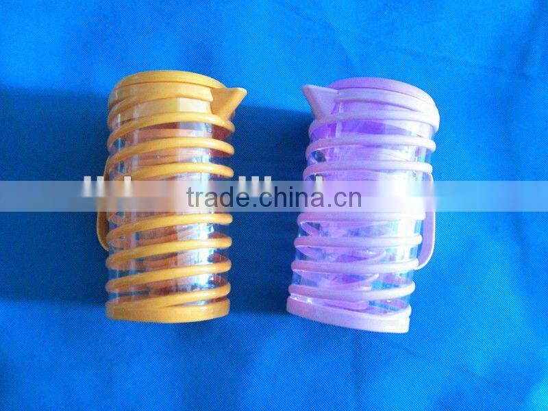 119010 SPIRAL PLASTIC WATER BOTTLE SET/WITH 4CUPS