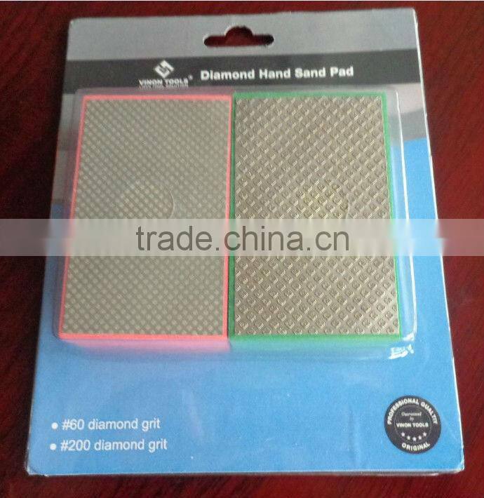 Resin Diamond Hand Pad/Diamond Finishing Pad/Diamond Polishing Pad.