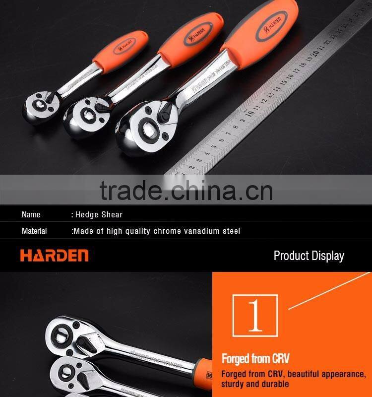 Professional 1/2" Quick Release Ratchet Wrench With Crank Grip Handle
