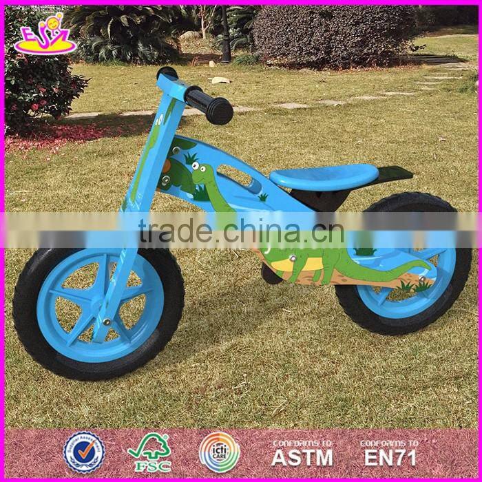 2017 New original work children wooden boys balance bike made in china W16C172