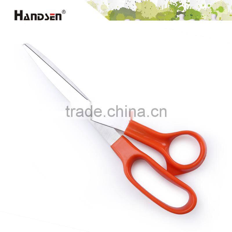 8" plastic handle popular and cheap ergonomically scissors