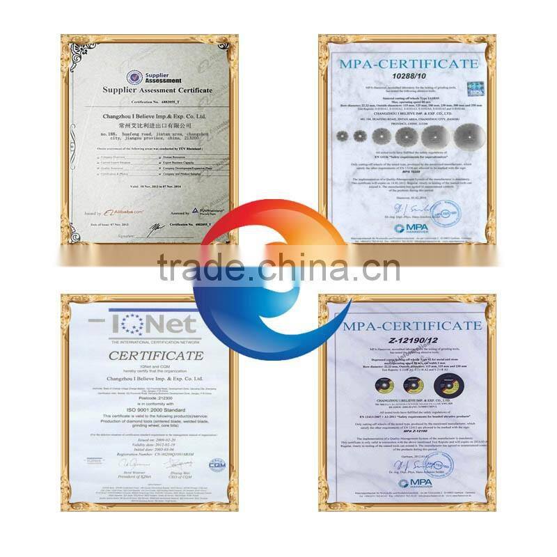 Ring saw blade for cutting concrete reinforced concrete and masonry