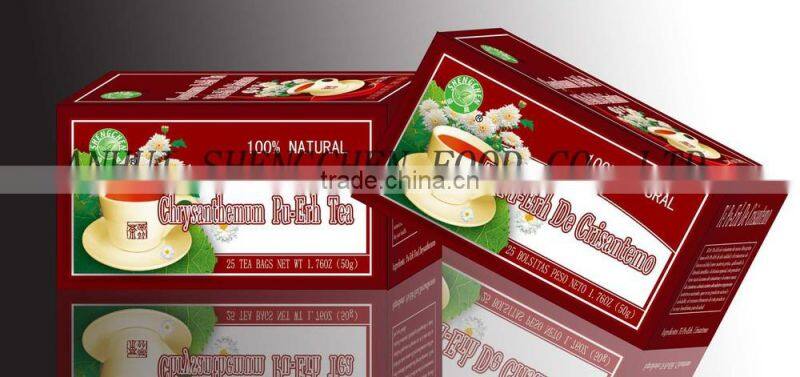 Chrysanthemum Pu-erh Teabag, flavor tea, flower tea