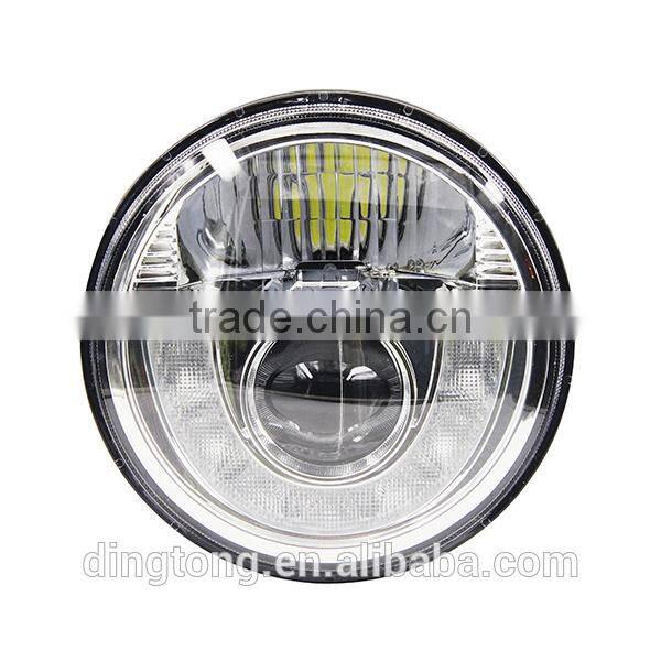 Toptree 9-33v 7 inch round led headlight harley fog light for cars