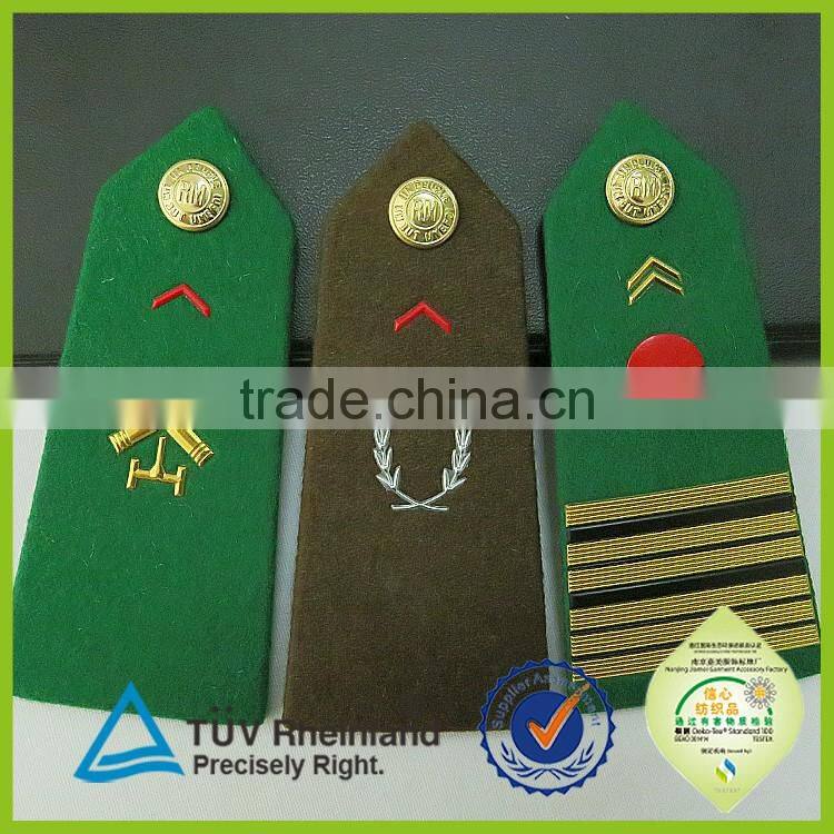 Professional factory made any image uniform epaulette military shoulder boards