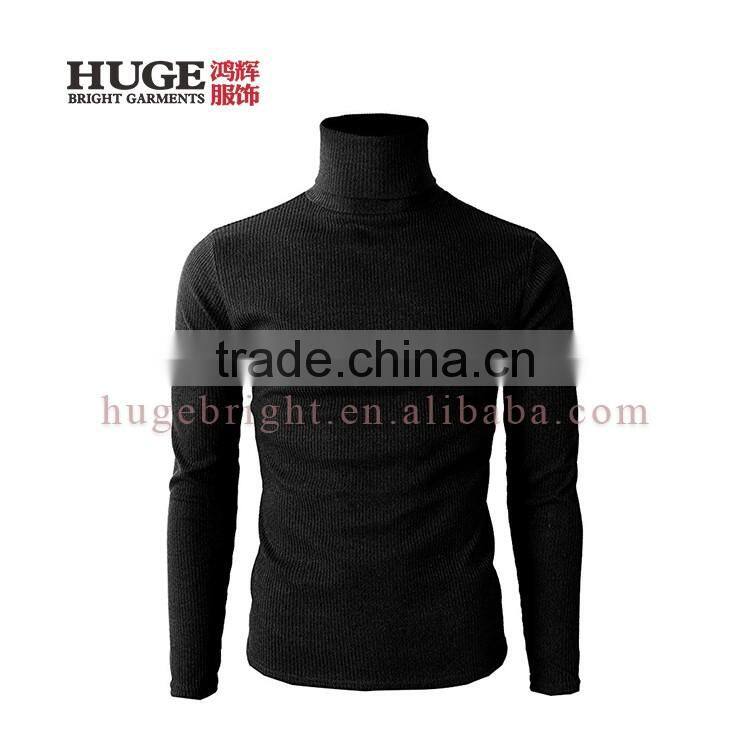 Long Sleeve Turtleneck Comfortable Mens Sweater Knitwear