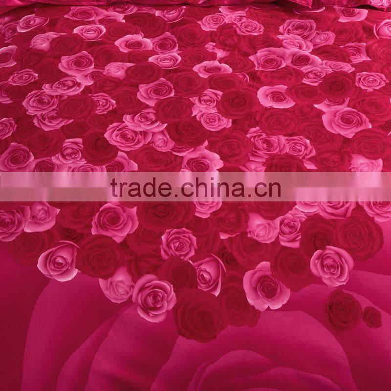 alibaba wholesale 100%cotton 4pcs beautiful bridal bedding set