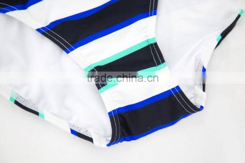 New Summer Beachwear Two Piece Stripe Kid Girl Bikini
