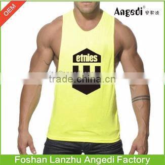 Mens' muscle building clothing dry fit bodybuilding tank top gym singlet