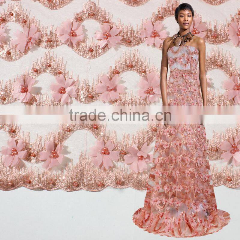 Bestwaylace Dress Material French Lace Fabric with Sequins FL0267-2