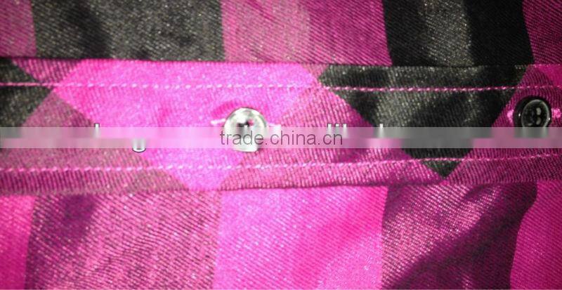 COTTON TWILL YARN DYED CHECK LADIES SHIRT