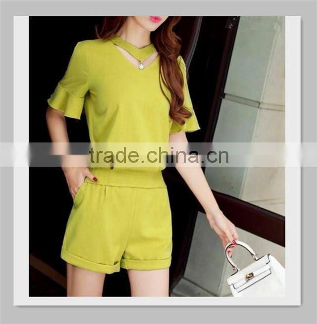 linen cotton new fashion ladies suit casual women jumpsuit