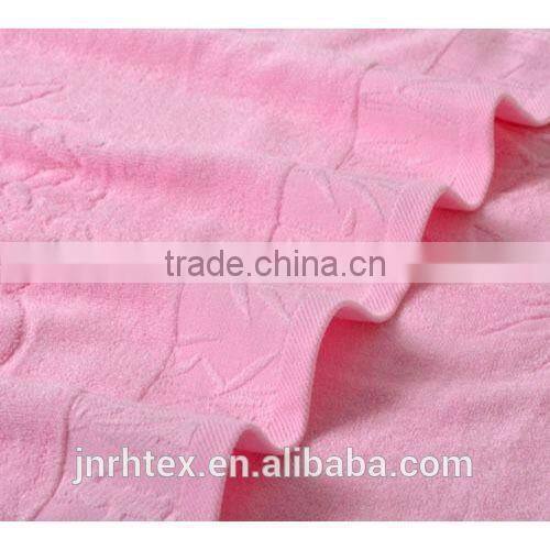 Customize logo thin soft bamboo fabric bath towel