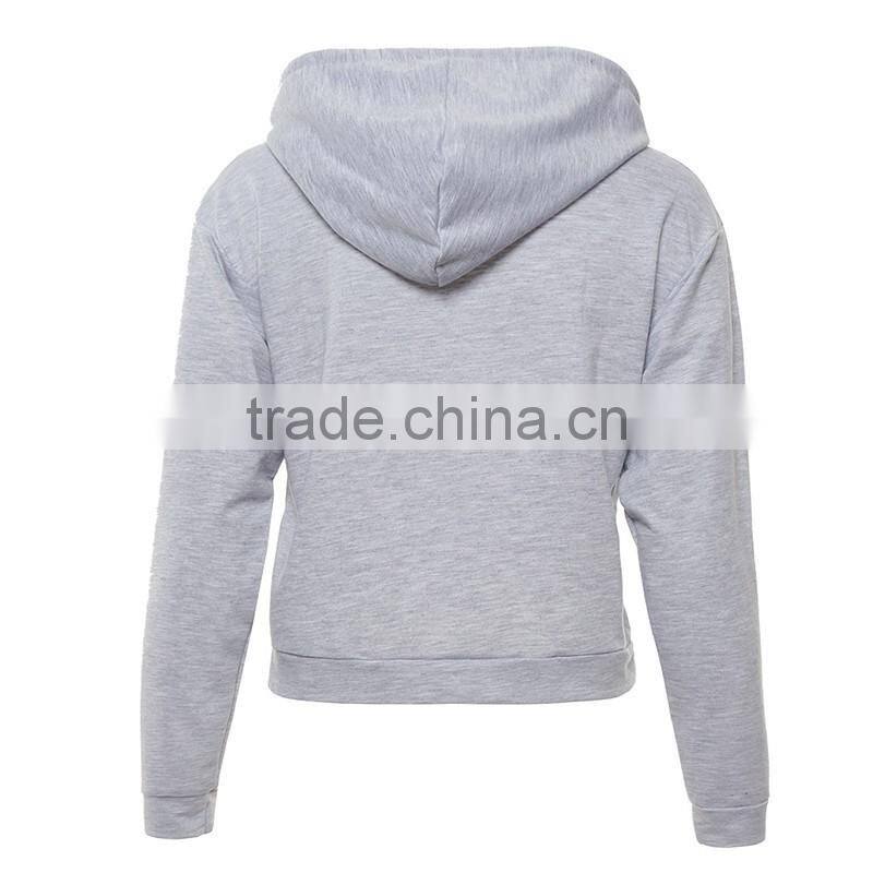 Streetwear Women Crop Top Short Custom Hoodies Casual Loose Sweatshirt Women Clothing 2017