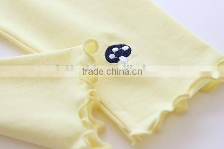 wholesale fashion designer cotton spandex girls ruffle pants and kids dress