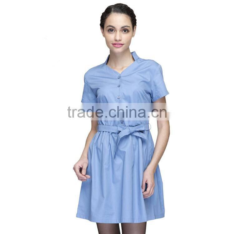 Good Quality China Unisex Cotton Sexy Restaurant Waitress Dress Uniform