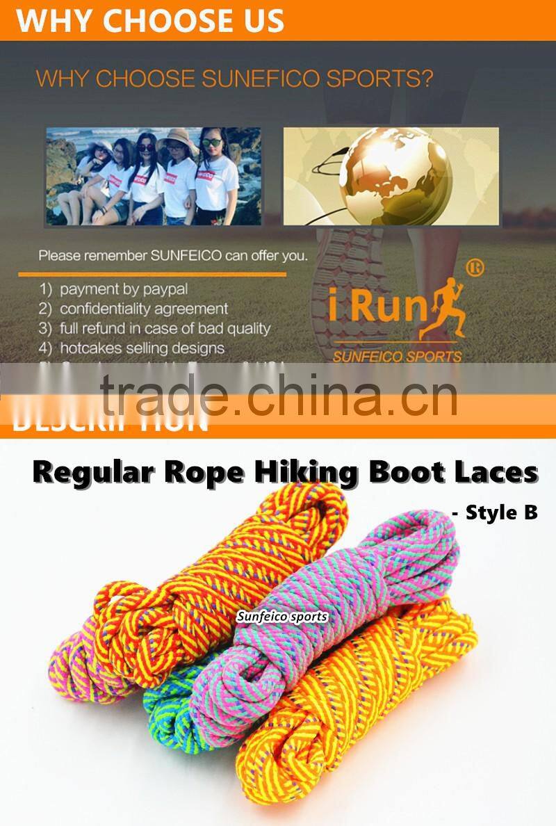Yellow Hot Sale Round Rope Athletic Exercise Shoelaces - Muti-Colored Hiking Rope Strong Firmly Boot Laces - Amazon Supply