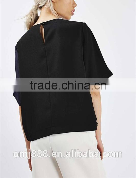 China wholesale assorted colors drawstring blank t shirts women plain t-shirts