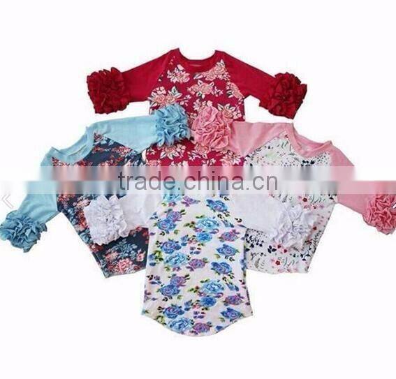 wholesale boutique baby clothes fashion simple design princess T-shirt latest design girls top