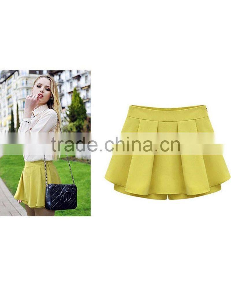 Young Girls European style fashion casual large size skirt/dress pants wholesale clothing