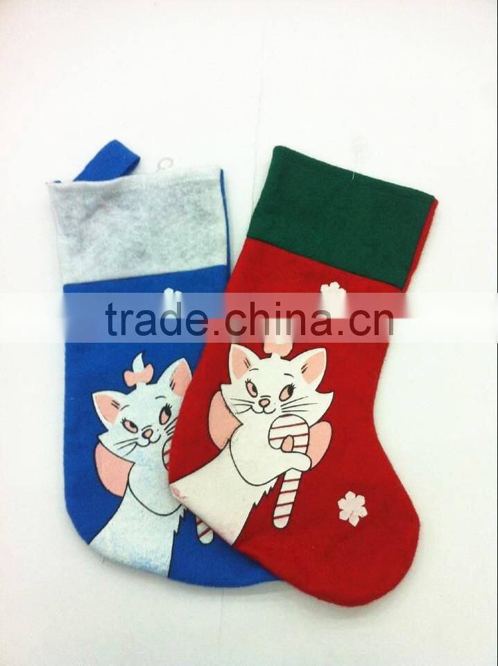 wholesale 12"Christmas stocking lovely christmas stocking