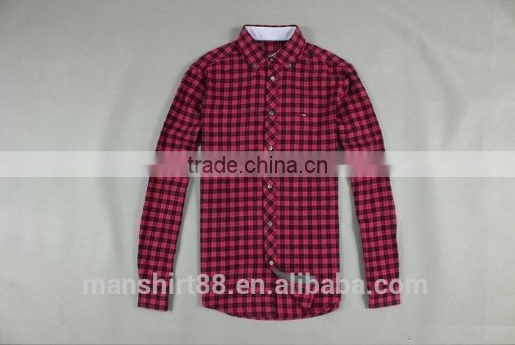 latest winter design button down flannel couple shirt plaid shirt
