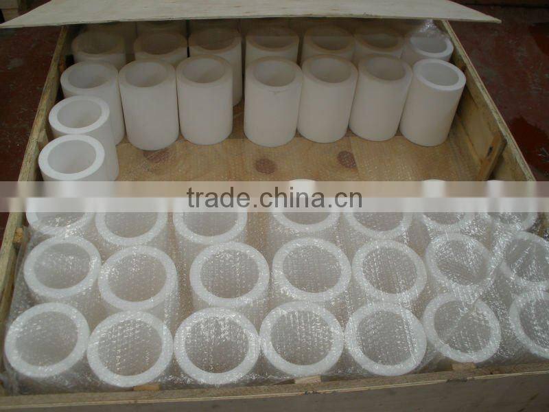 100%virgin white ptfe extruded/molded tube/ptfe pipe