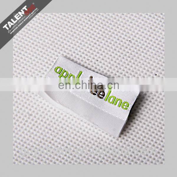 custom high density garment end fold woven label