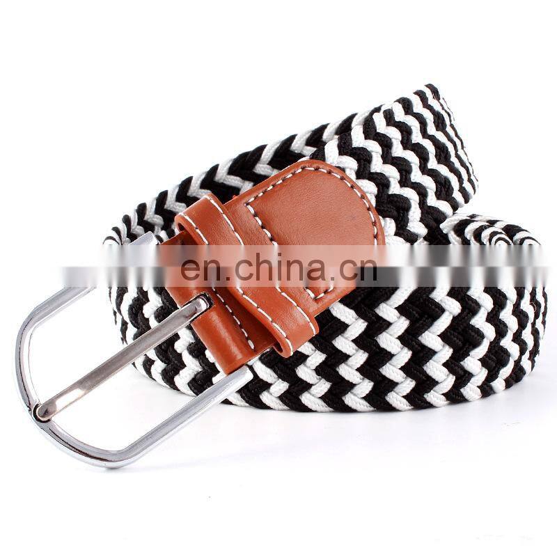 Customized colors braided elastic belts with high quality and low price