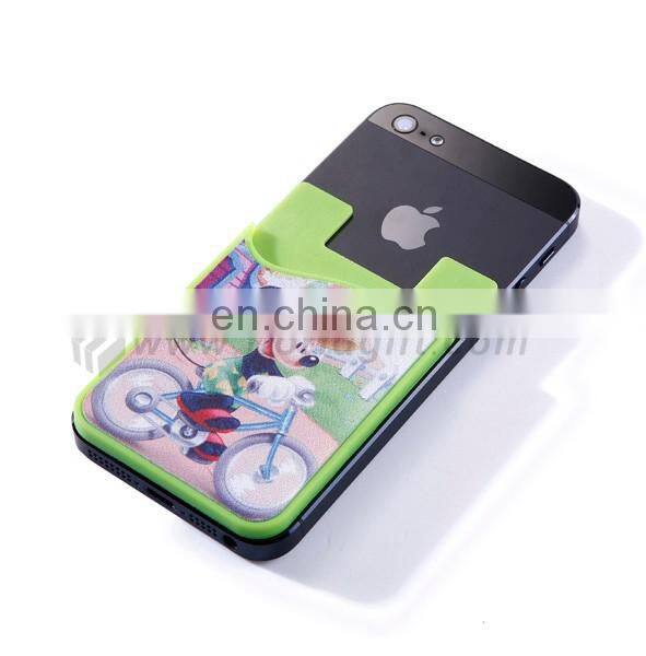 Made in China cheap branding 3m sticker smart wallet mobile card holder