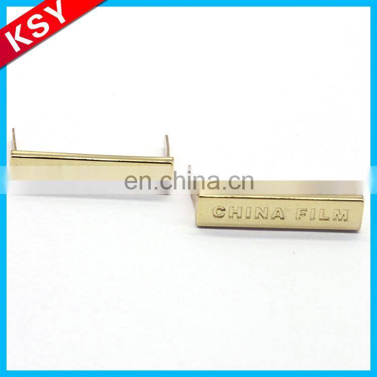 High Quality Engraving Metal Label Brass Logo Plate Handbag Engravable Tag