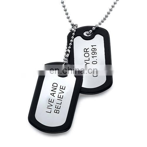 Stainless steel dog id tags necklace