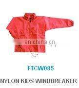 190T polyester children windbreaker with PA coating