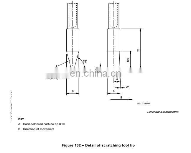 scratch tool pin probe for Insulation Materials test