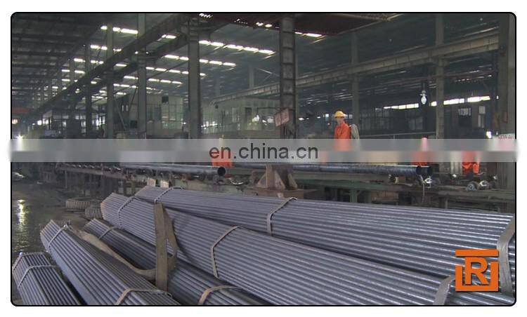 ASTM A53 schedule 40 Black ERW round carbon steel tube iron pipe price