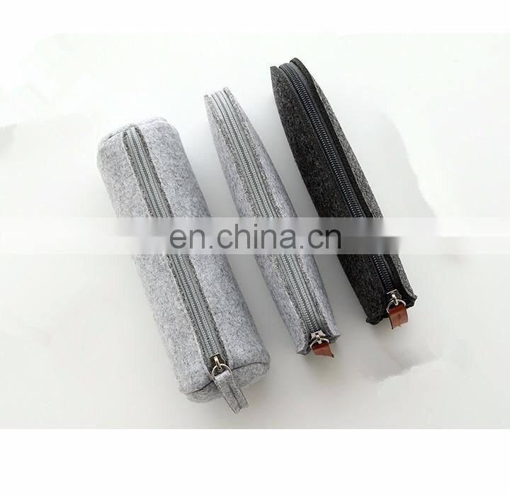 promotional standing pouch roll up bag felt pen organizer