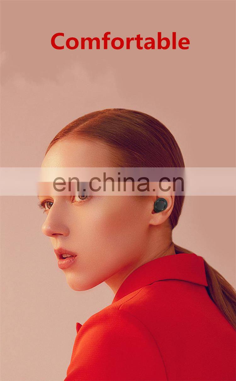 LED Power Display TWS BT Invisible Wireless Earbuds Earphone Waterproof Bluetooth Headphone with Power Bank Charging Case