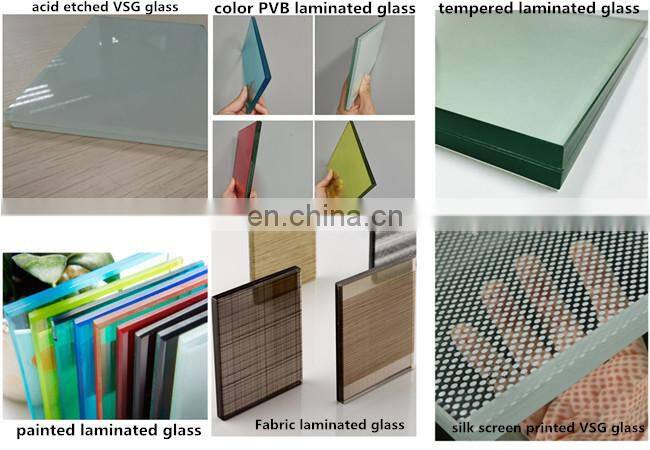 China best quality safety skylight tempered laminated glass prices m2