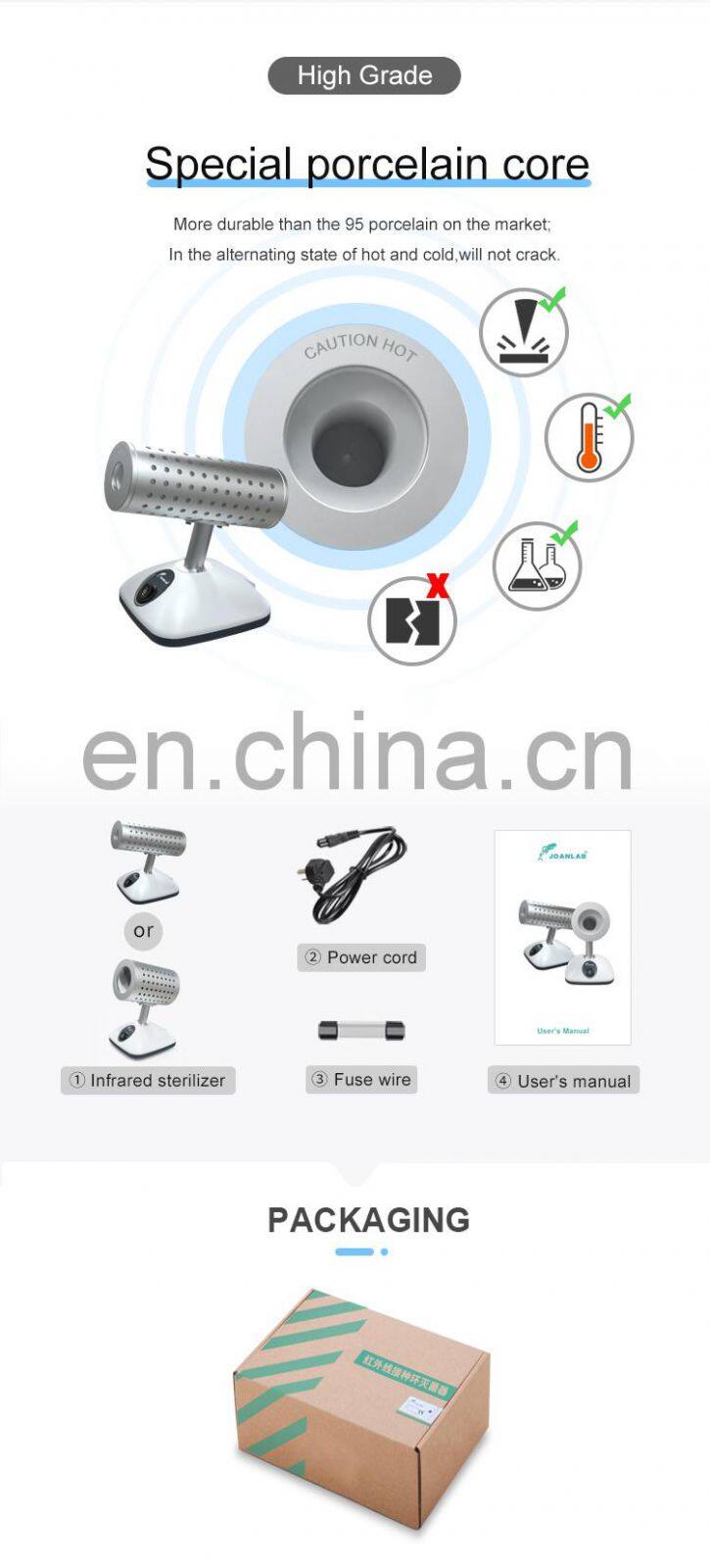 AKM LAB Mini Bacti Cinerator Sterilizer Loop Infrared Sterilizer