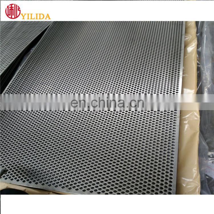 3mm hole size black steel perforated metal mesh sheet for screen