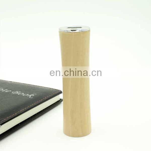 2000mAh wood portable mobile power bank lithium battery inside wood case travel battery pack